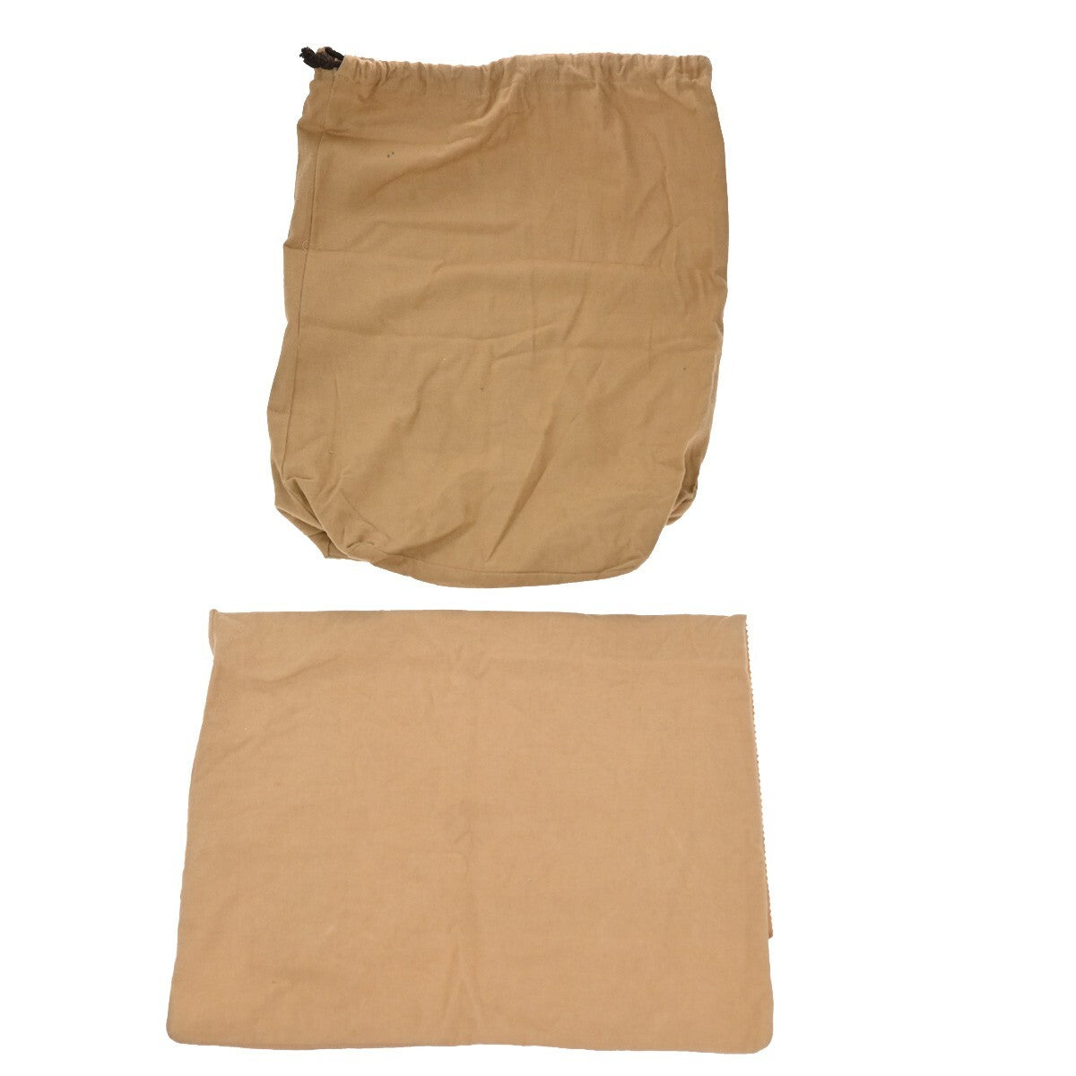 LOUIS VUITTON Logo 10 Set Dust Bag Drawstring Canvas Cotton Beige Brown 09EE127