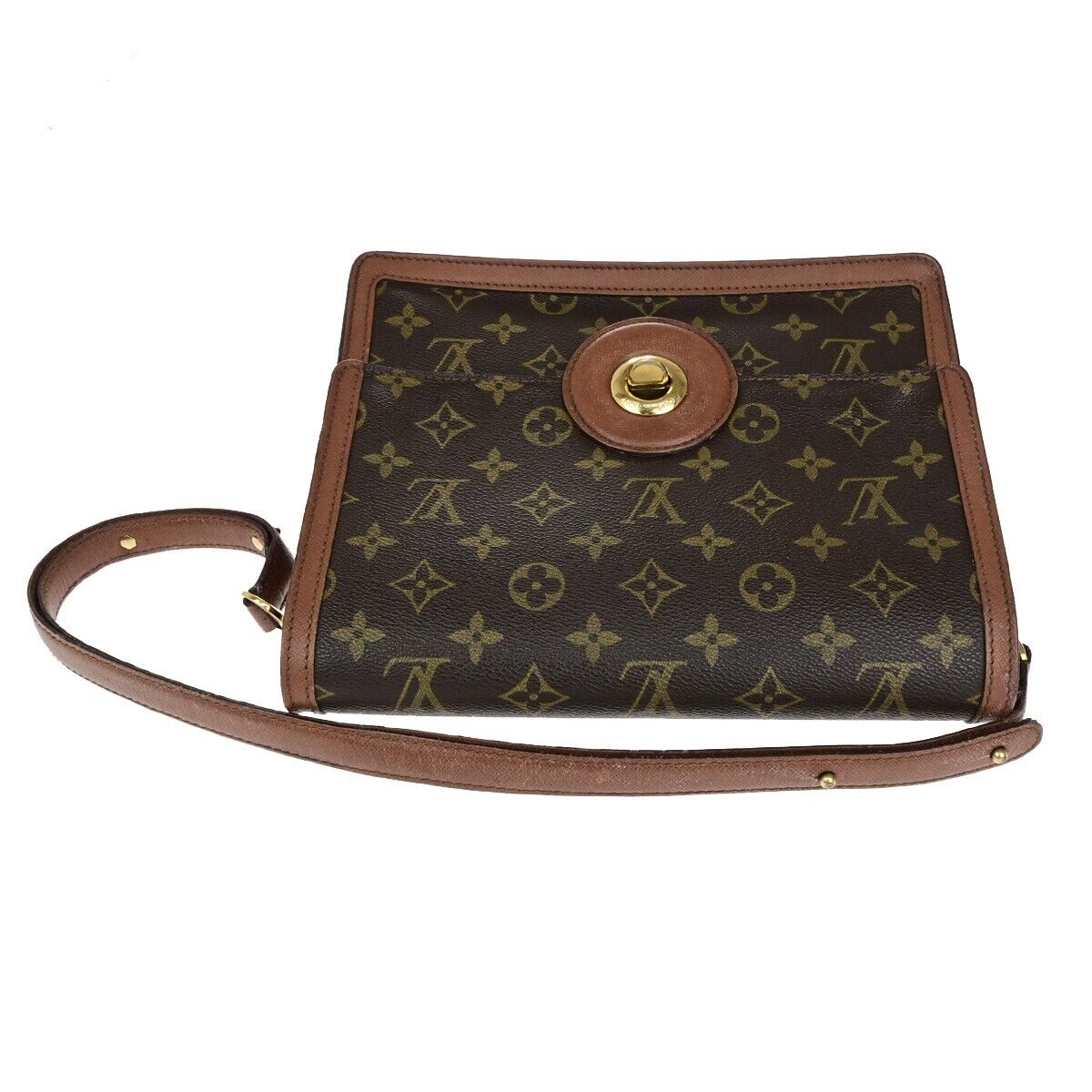 LOUIS VUITTON Raspail Shoulder Hand Bag Monogram Leather Brown M51372 33ED275