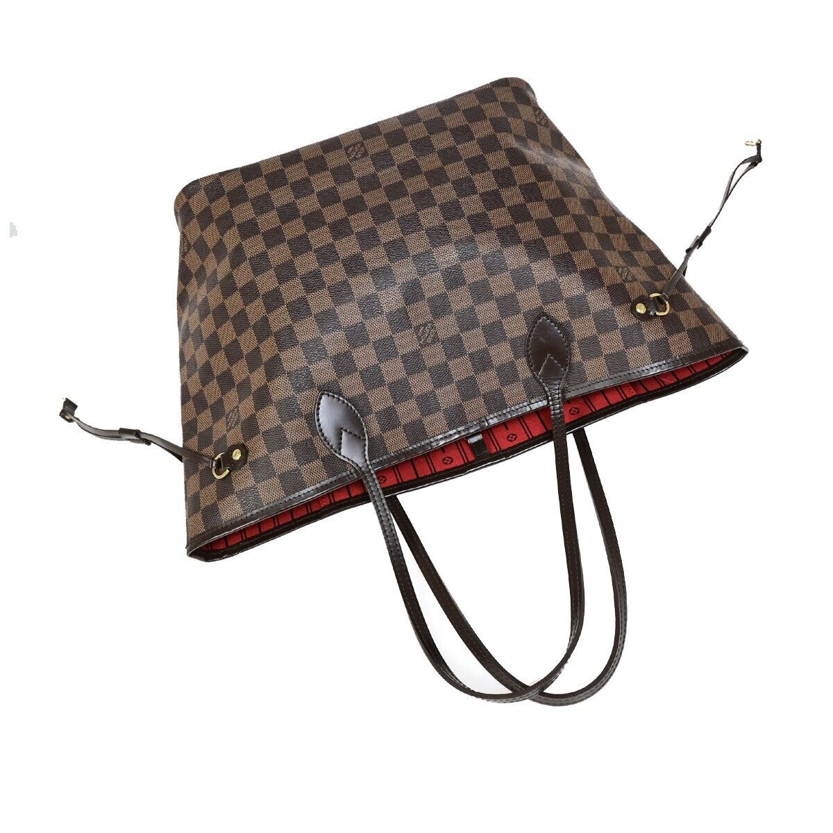 LOUIS VUITTON Neverfull MM Shoulder Bag Damier Ebene Leather BN N51105 29SJ002