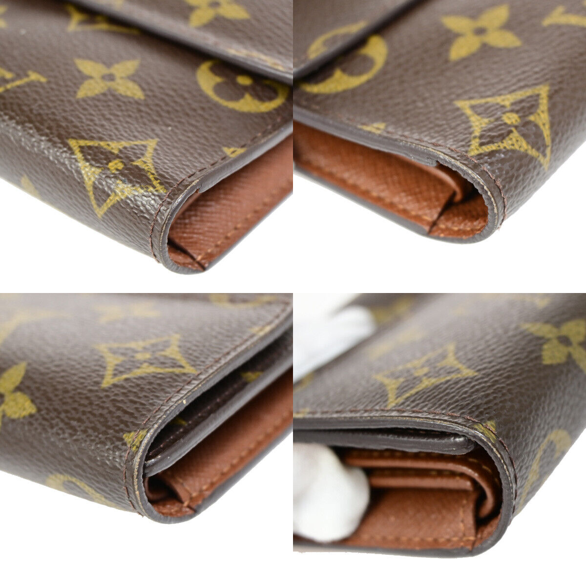 LOUIS VUITTON International Long Trifold Wallet Monogram Leather M61215 67YE596