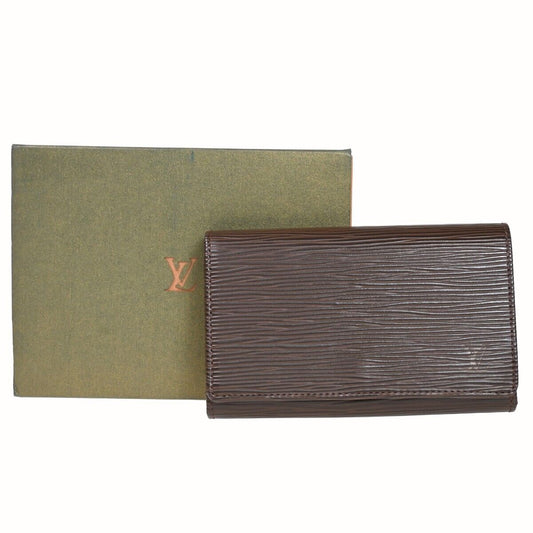 LOUIS VUITTON Portefeuille Tresor Bifold Wallet Epi Leather Brown M6350D 86HB248