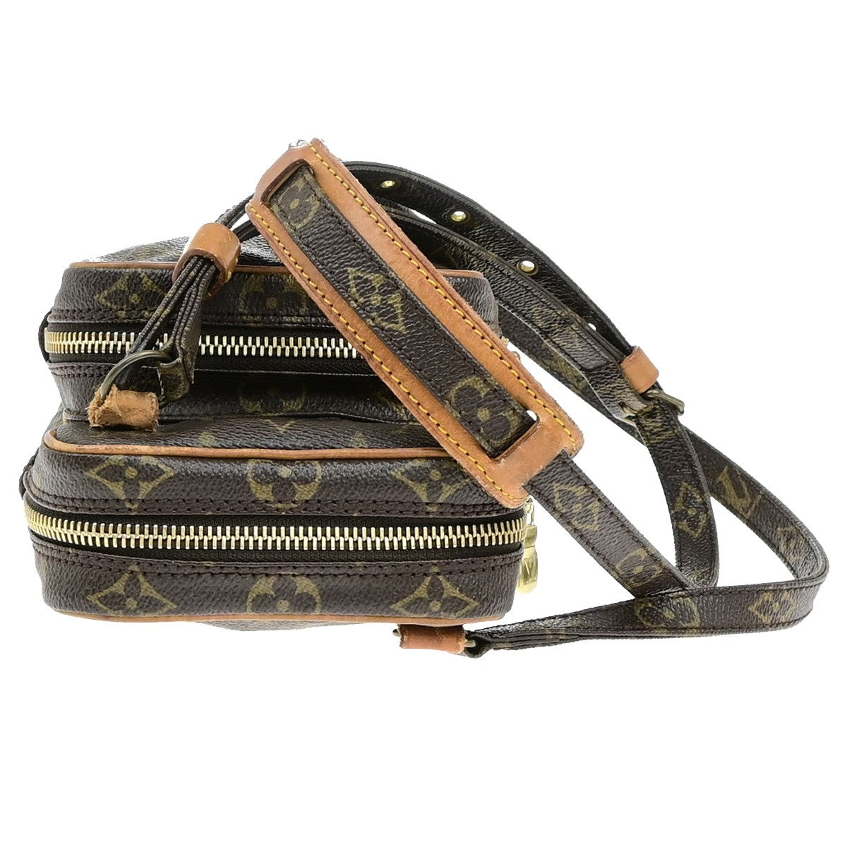 LOUIS VUITTON Mini Amazon Shoulder Bag Monogram Leather Brown M45238 30YH080