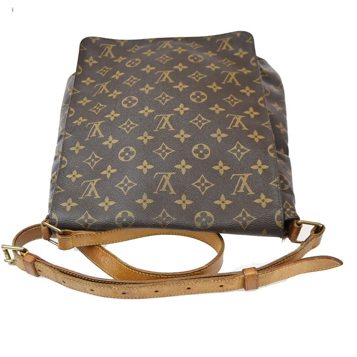 LOUIS VUITTON Musette Shoulder Bag Monogram Leather Brown France M51256 39CA624