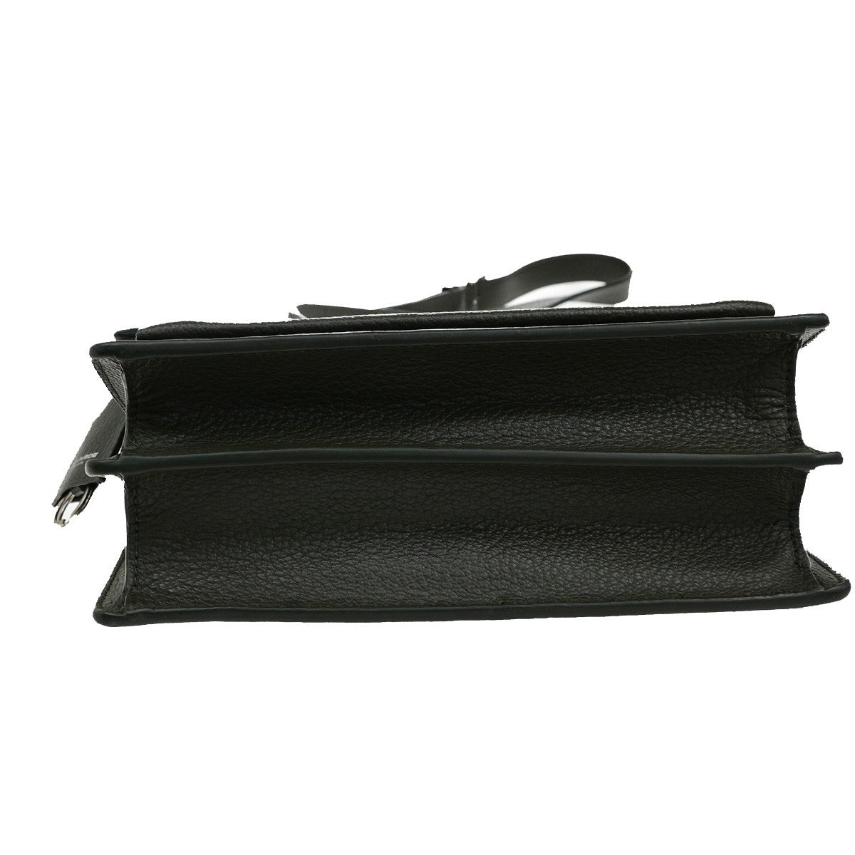 SAINT LAURENT Logo Sunset Medium Shoulder Bag Leather Gray SHW Italy 628RL071