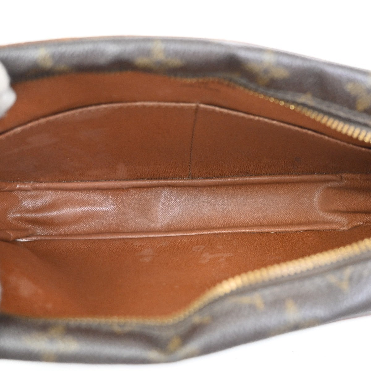 LOUIS VUITTON Compiegne 28 Clutch Bag Monogram Leather Brown GHW M51845 65KC584