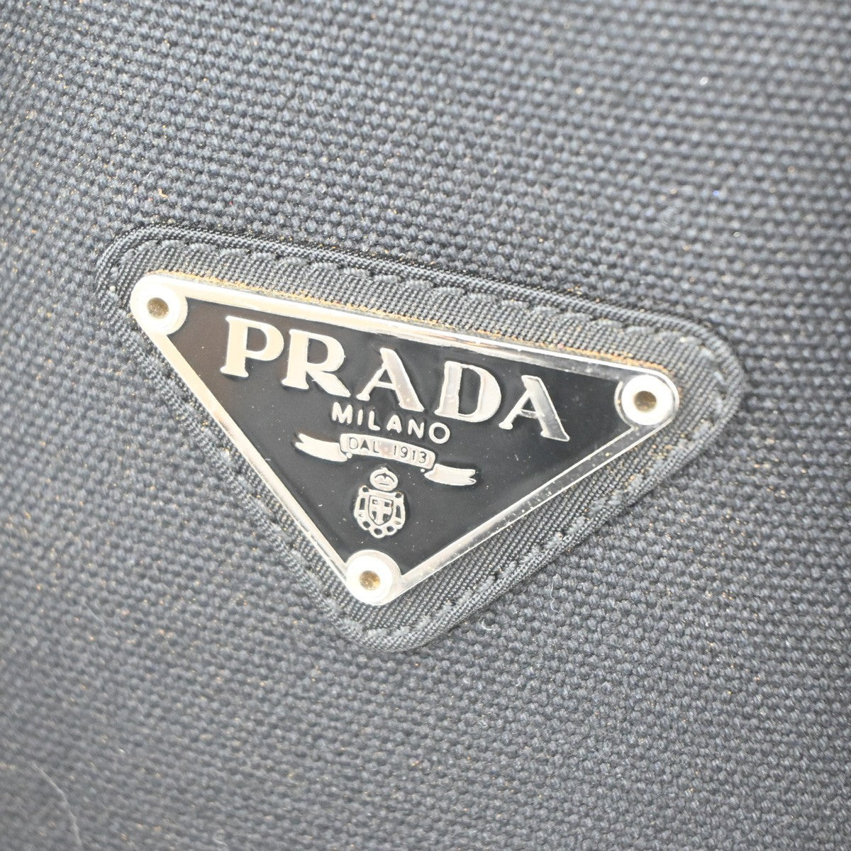 PRADA Tessuto Drawstring Backpack Bag Nylon Leather Black SHW Italy 20KC281