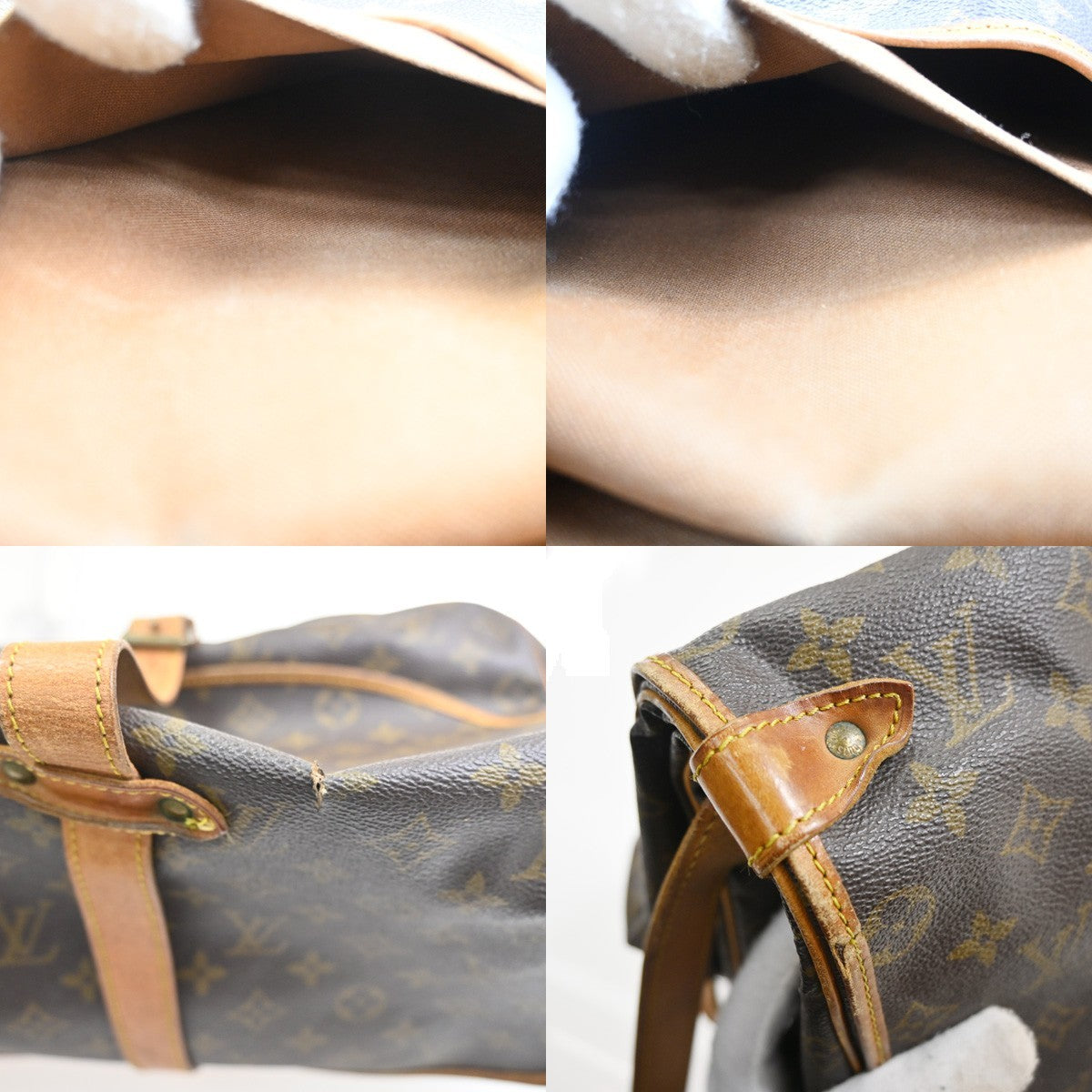 LOUIS VUITTON Saumur 35 Shoulder Bag Monogram Leather BN France M42254 60CA675