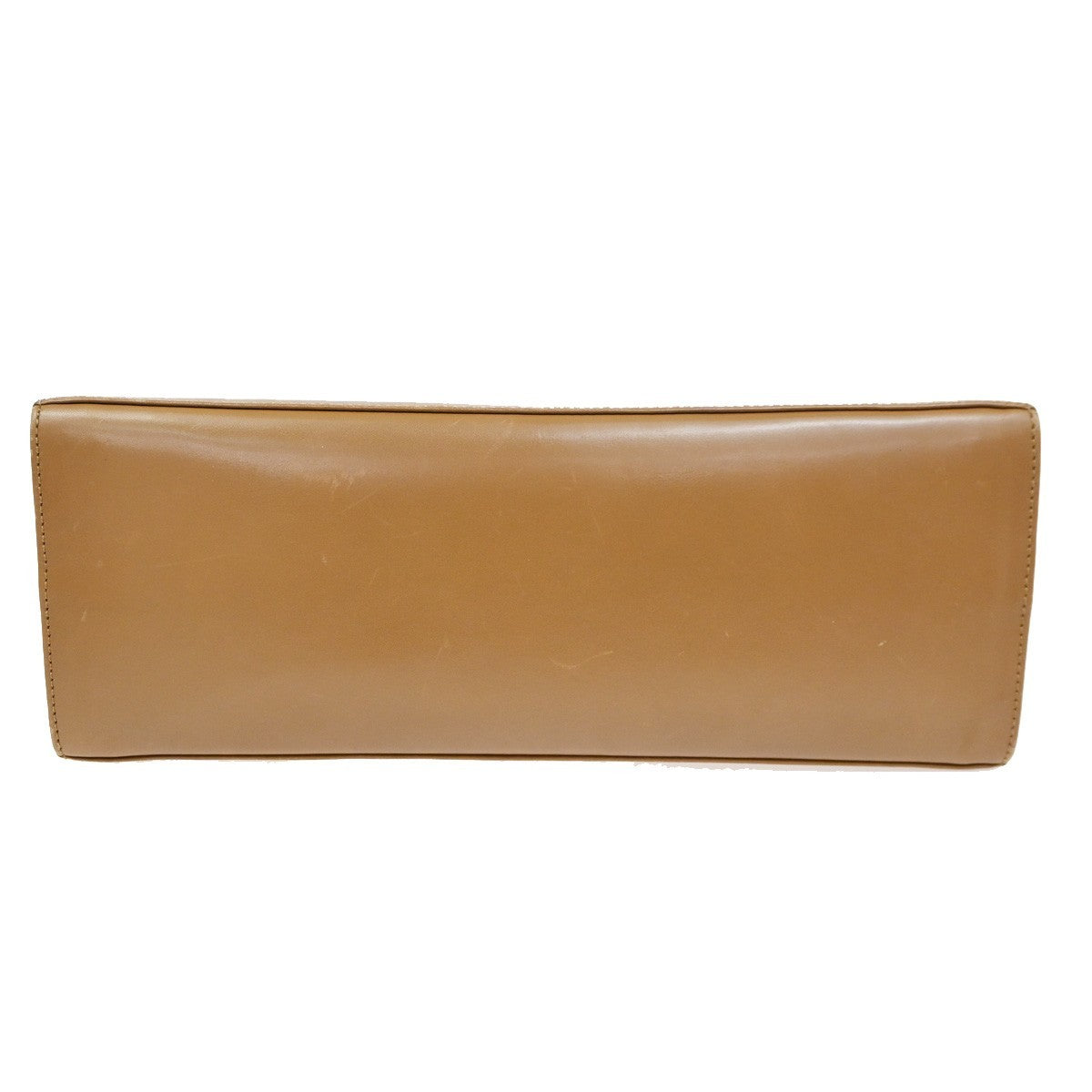 Salvatore Ferragamo Gancini Top Handle Bag Leather Brown GHW Italy 61CA782