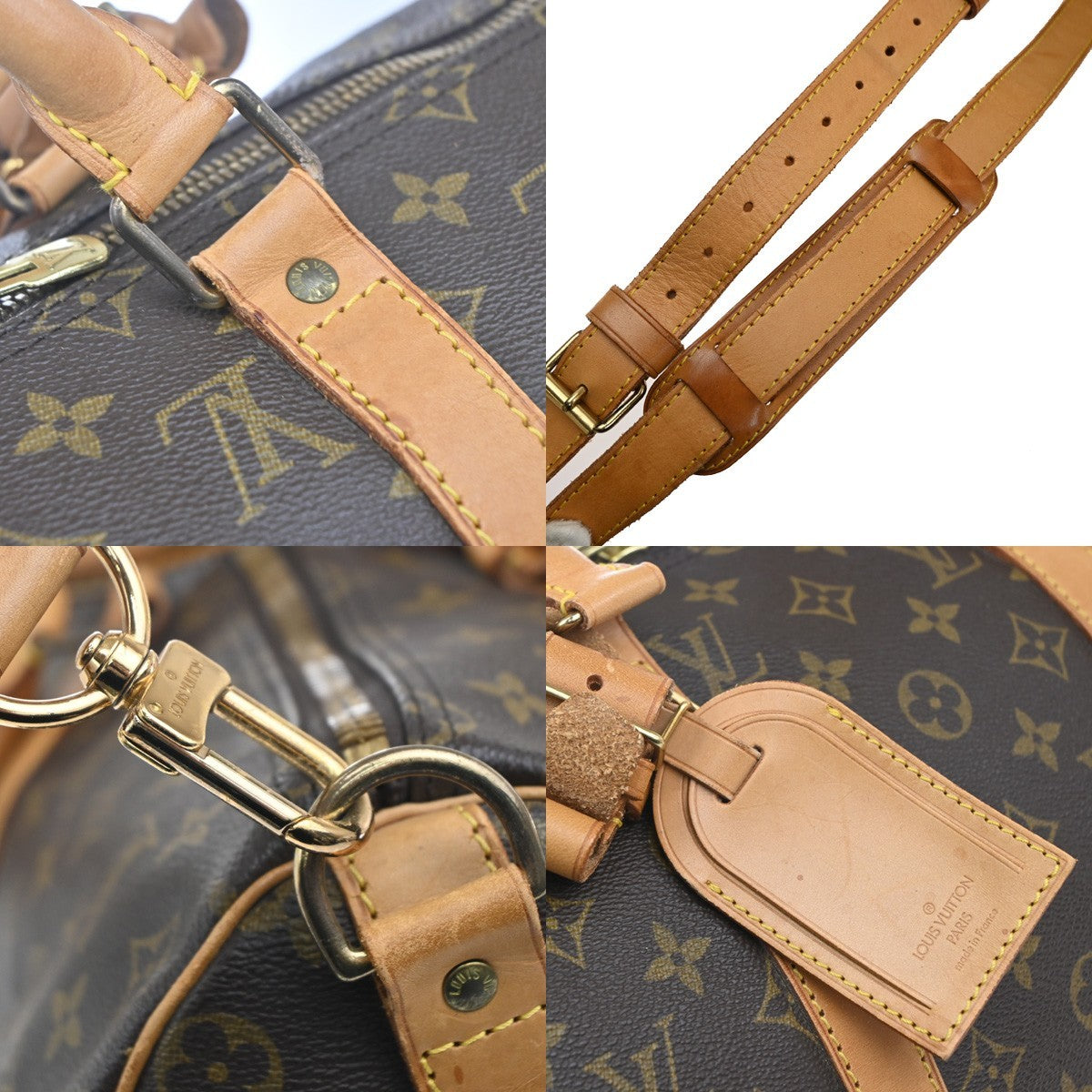 LOUIS VUITTON Keepall Bandouliere 50 2Way Hand Bag Monogram Brown M41416 97EG149