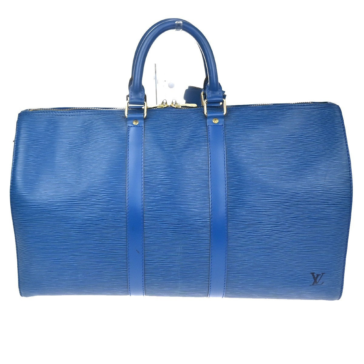 LOUIS VUITTON Keepall 45 Travel Hand Bag Epi Leather Blue France M42975 77RQ041