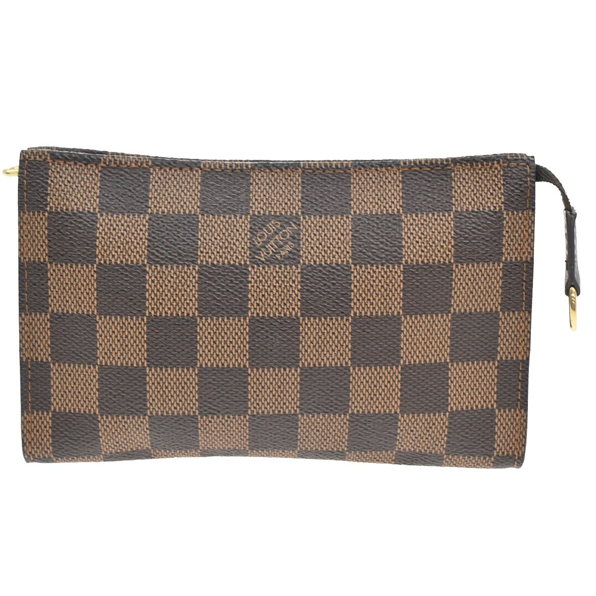 LOUIS VUITTON Marais Mini Pouch Damier Ebene Leather Brown France 04YH320