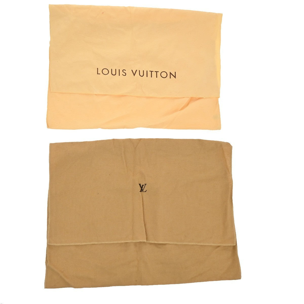 LOUIS VUITTON Logo 10 Set Dust Bag Drawstring Canvas Cotton Beige 09KP029