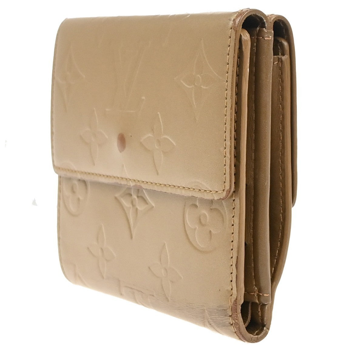 LOUIS VUITTON Porte Monnaie Billets Wallet Monogram Mat Gold BE M65117 67KD037