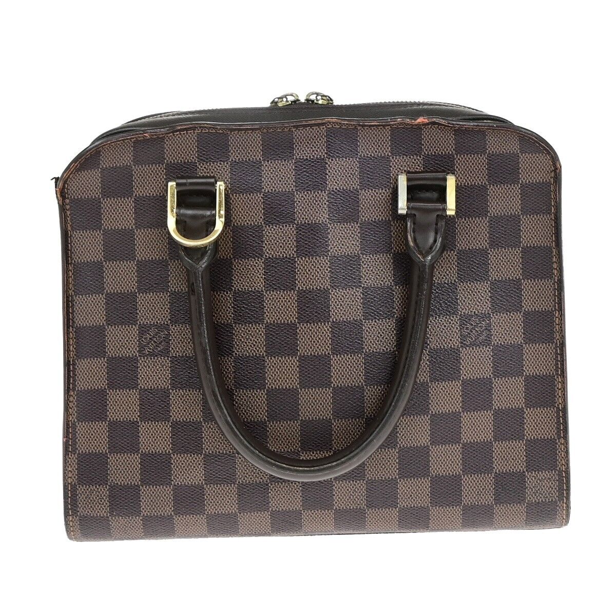 LOUIS VUITTON Triana Hand Bag Damier Ebene Leather Brown France N51155 35EB139