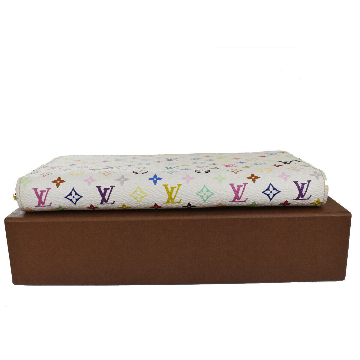 LOUIS VUITTON Zippy Wallet Monogram Multi White Pink Spain M60241 21RH513