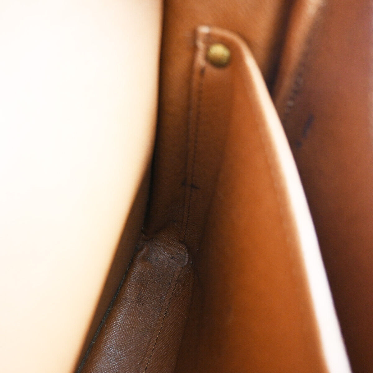 LOUIS VUITTON Cartouchiere GM Shoulder Bag Monogram Leather Brown M51252 80YE380