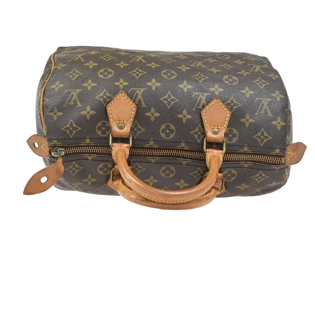 LOUIS VUITTON Speedy 30 Travel Hand Bag Monogram Leather Brown M41526  82SA008