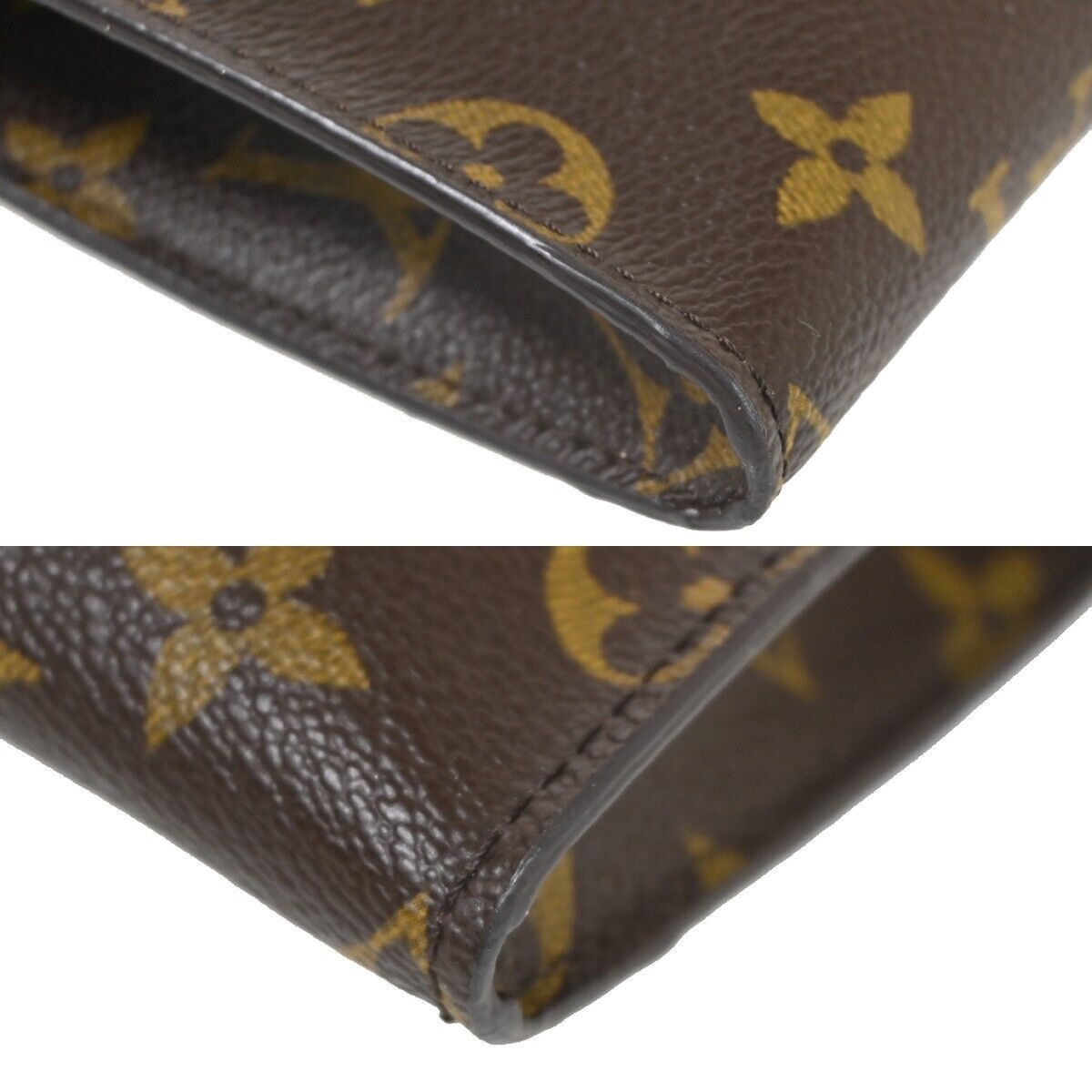 LOUIS VUITTON BUCKET PM Shoulder Tote Bag Monogram Leather Brown M42238 98SH015