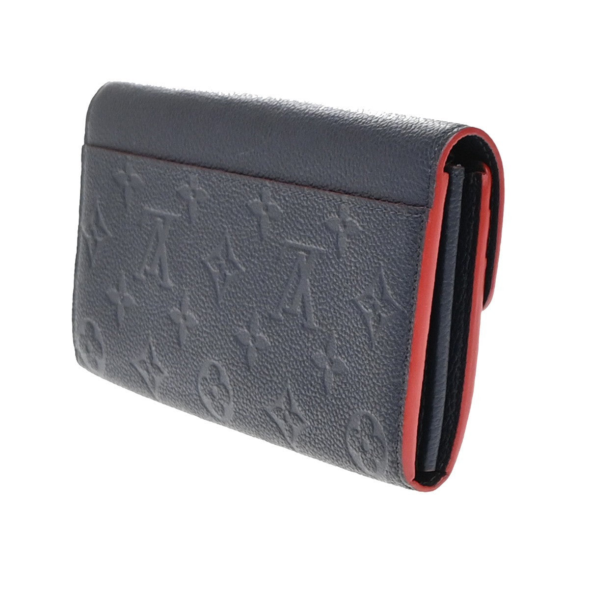 LOUIS VUITTON Portefeuille Sarah Wallet Monogram Empreinte Blue M62125 35KP200