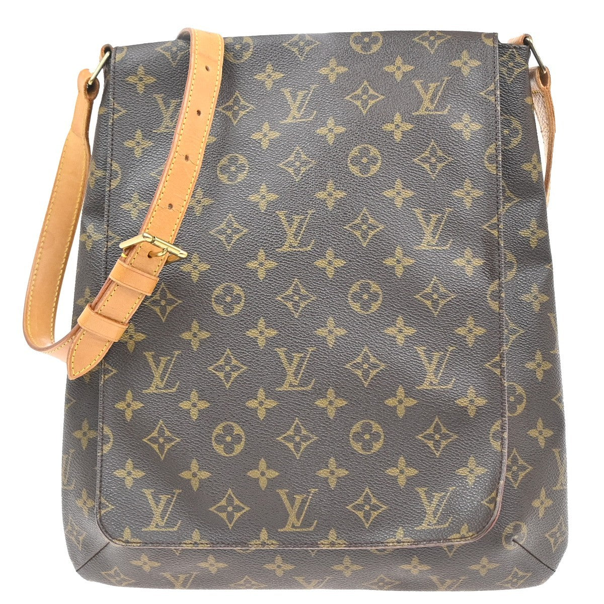 LOUIS VUITTON Musette Shoulder Bag Monogram Leather Brown France M51256 82KP595