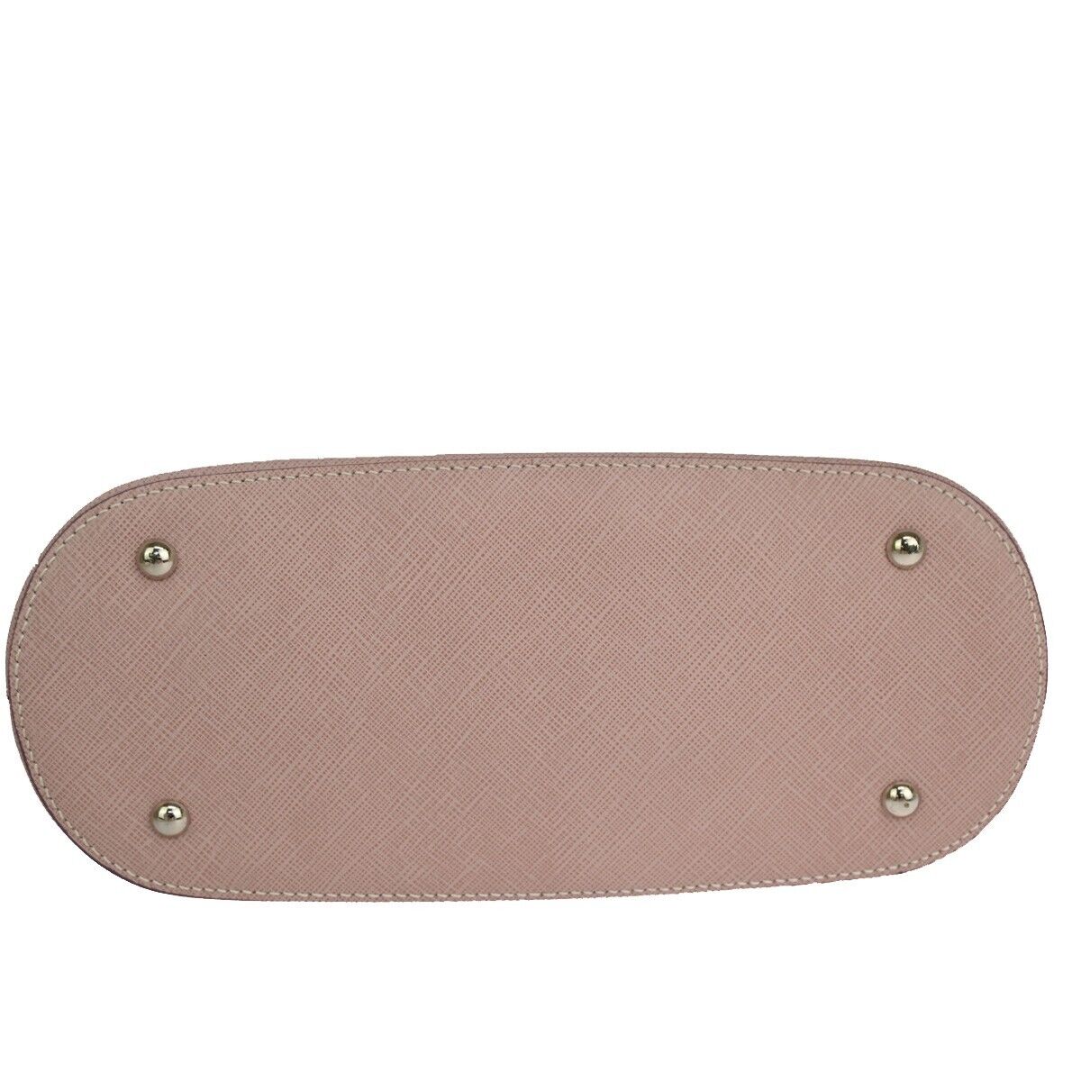 SALVATORE FERRAGAMO Gancini Hand Bag Leather Pink Silver Made in Italy 31EA709