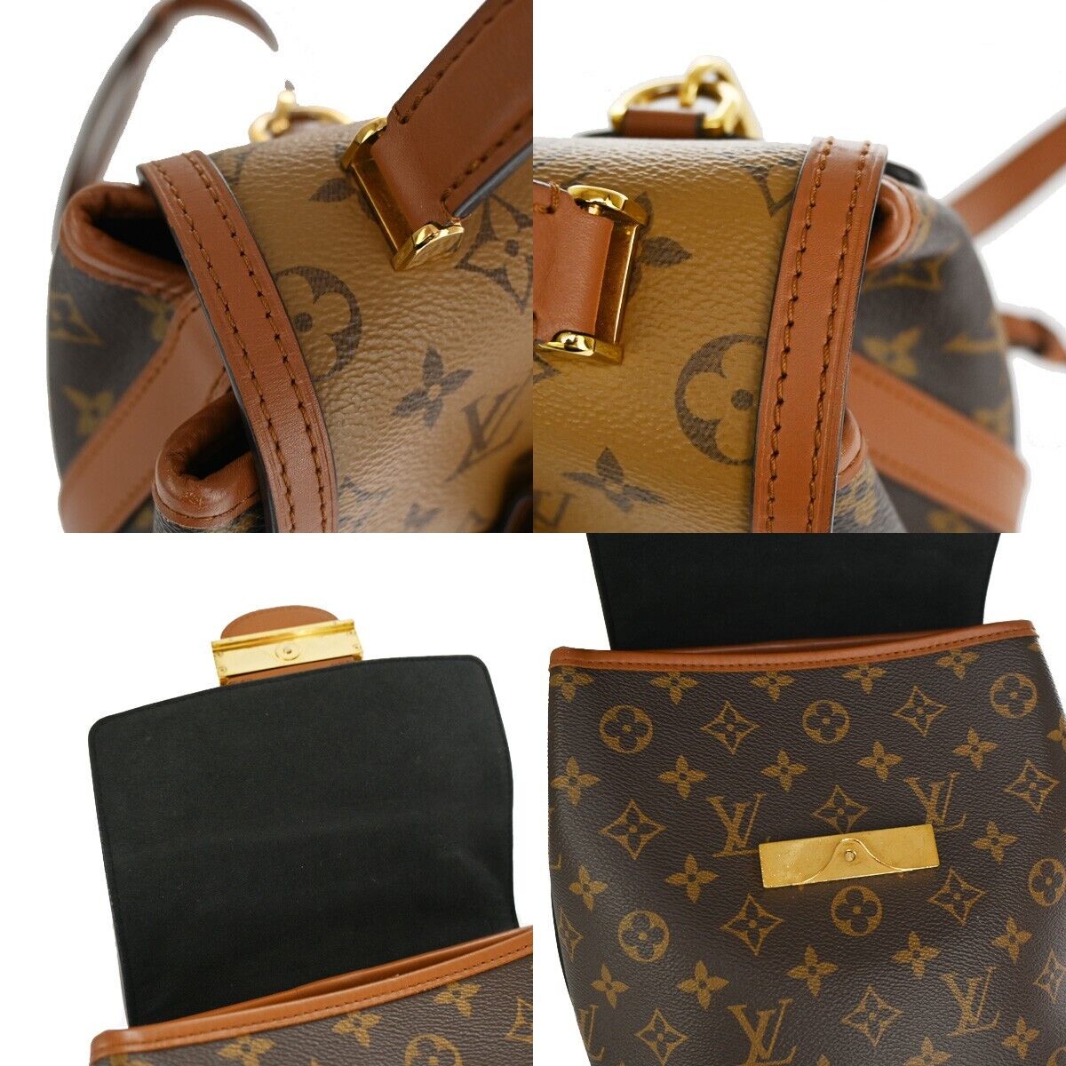 LOUIS VUITTON Dauphine Backpack Bag Monogram Reverse Leather BN M45142 393RJ652