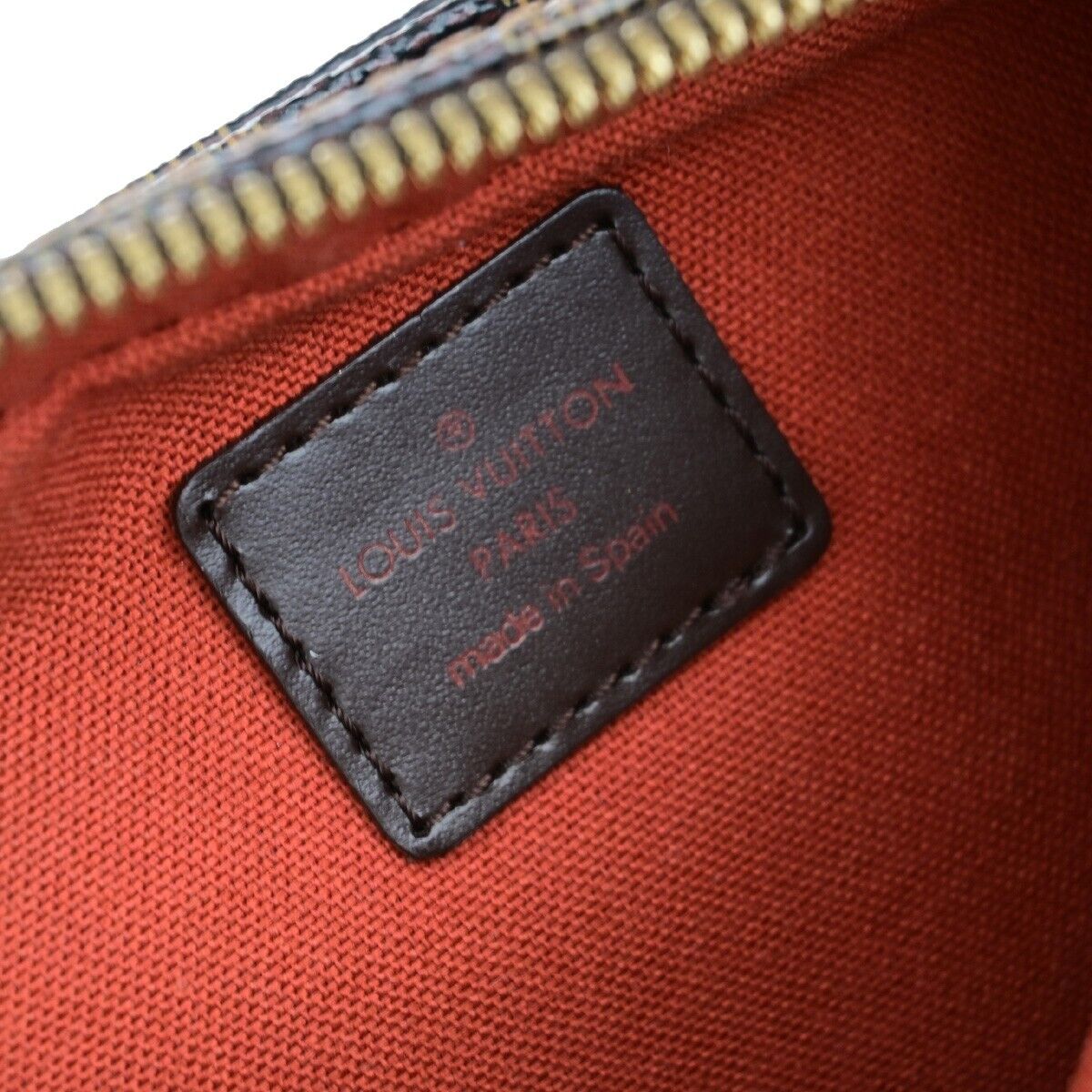 LOUIS VUITTON Geronimos Bum Body Bag Damier Ebene Leather Brown N51994 11ED032
