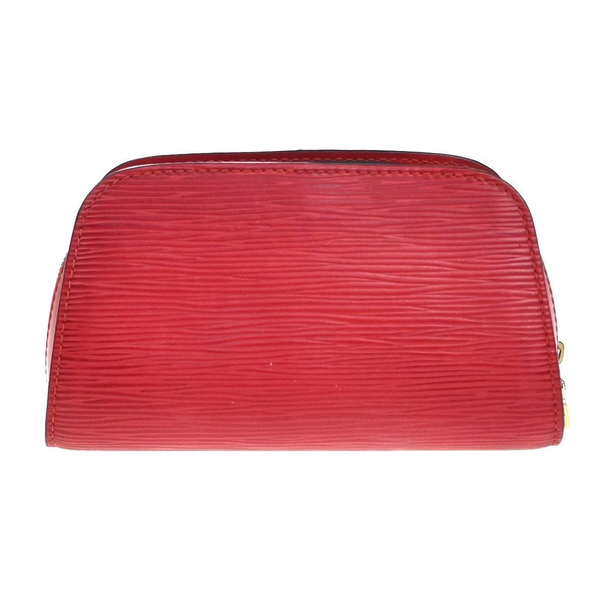 LOUIS VUITTON LV Logo Dauphine PM Pouch Bag Epi Leather Red M48447 02KP604
