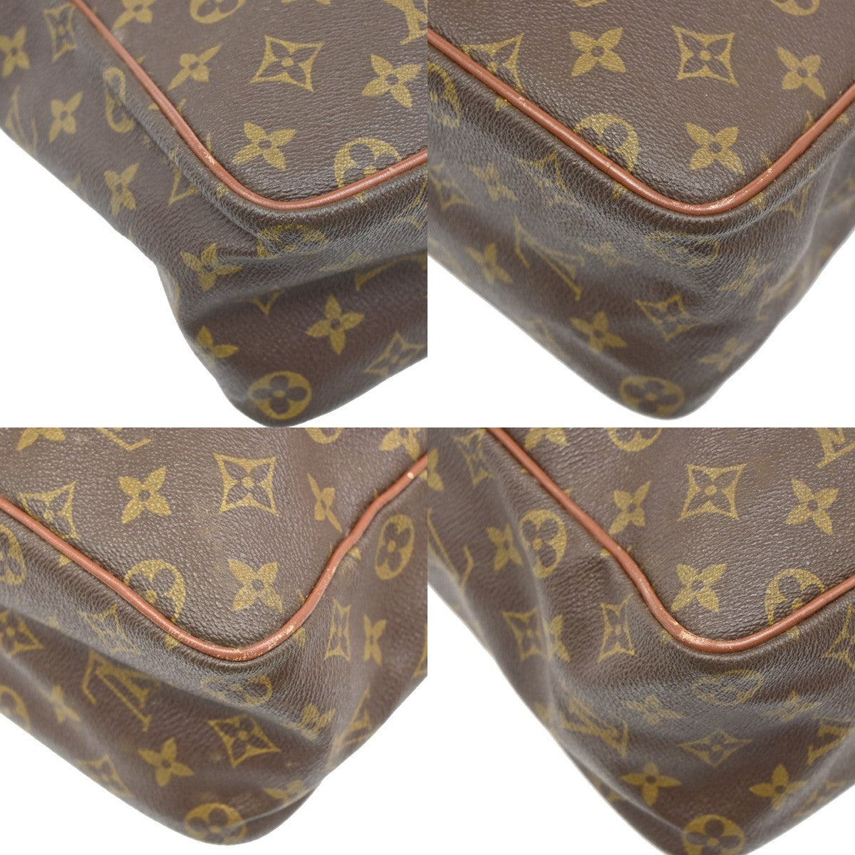 LOUIS VUITTON Marceau Shoulder Bag Monogram Leather Brown France M40264 05TA093