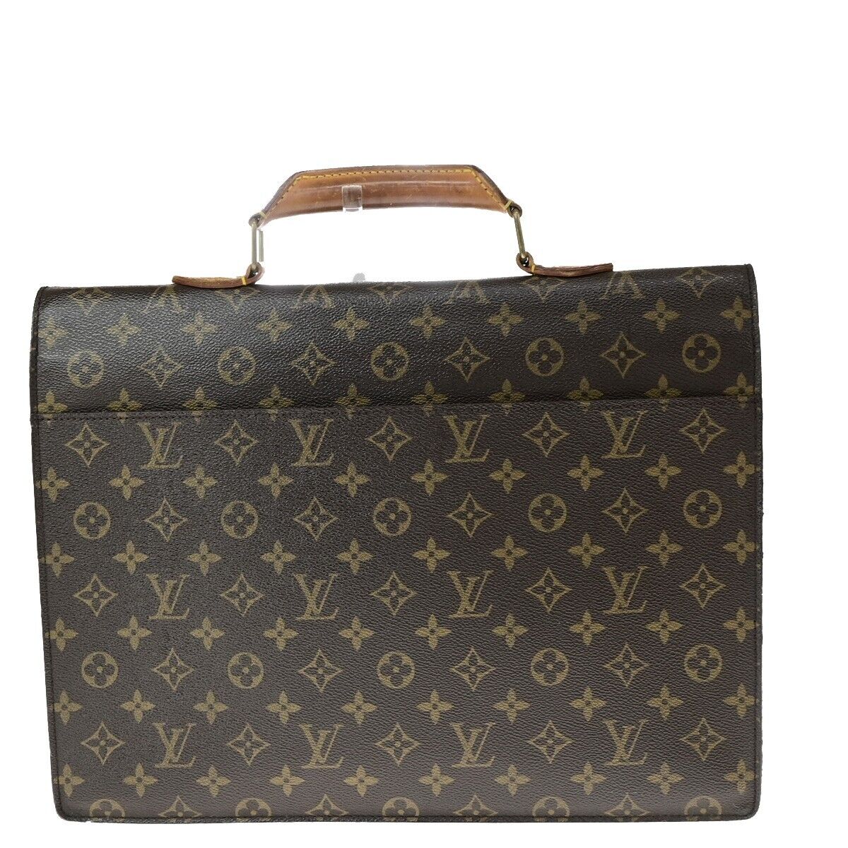 LOUIS VUITTON Serviette Conseiller Hand Bag Monogram Leather BN M53331 38EC958