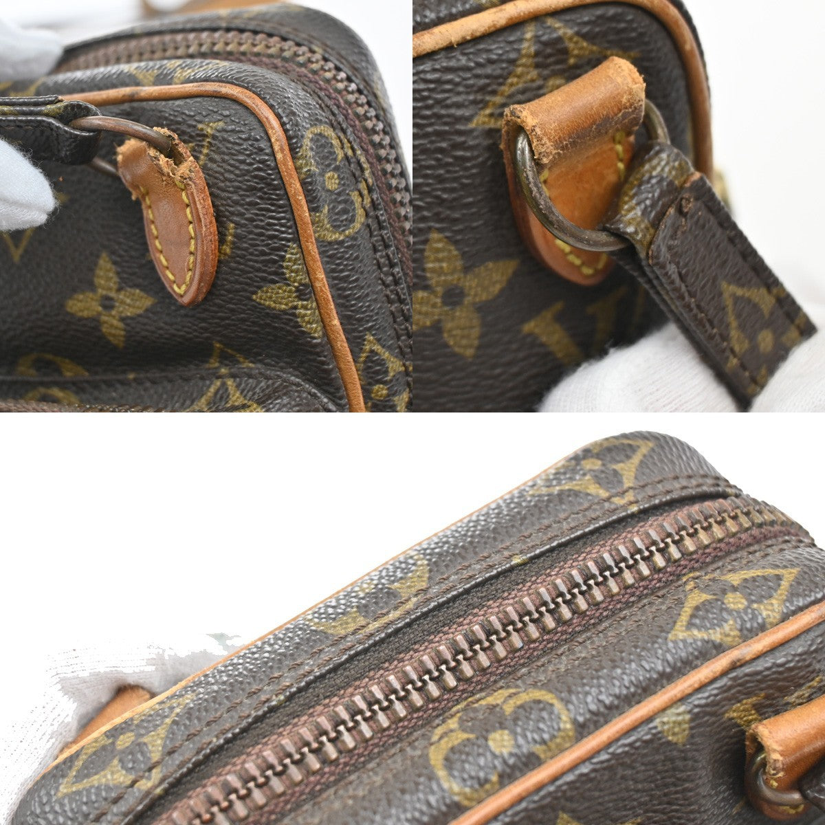 LOUIS VUITTON Mini Amazon Shoulder Bag Monogram Leather Brown M45238 86FC140