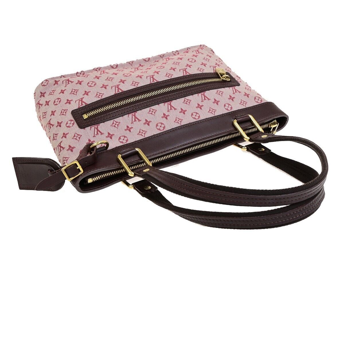 LOUIS VUITTON Lucille PM Shoulder Bag Monogram Mini Canvas Red M92678 85FB342