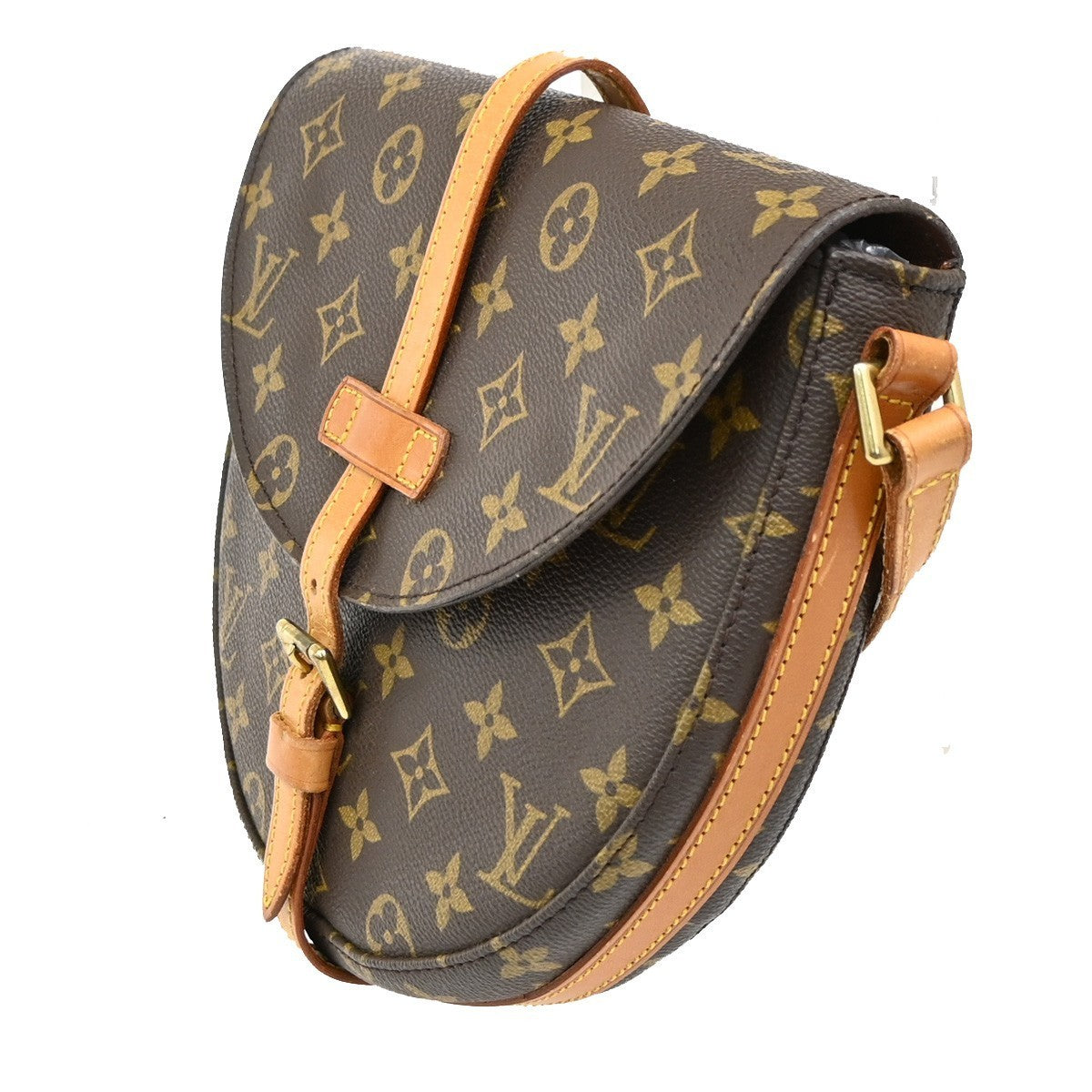 LOUIS VUITTONI Chantilly MM Shoulder Bag Monogram Leather Brown M51233 82MA070