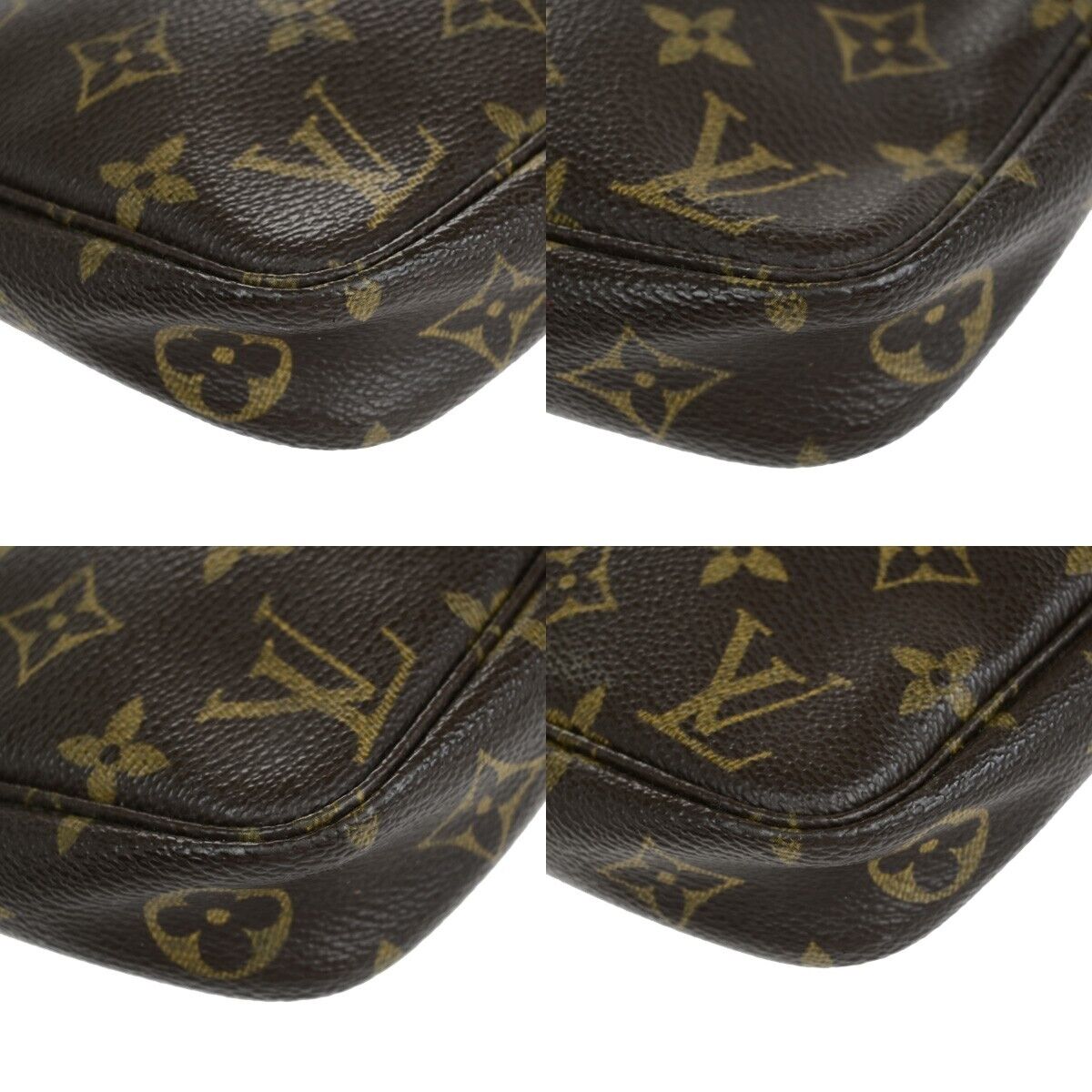 LOUIS VUITTON Pochette Accessoires Hand Bag Monogram Leather BN M51980 84EB742