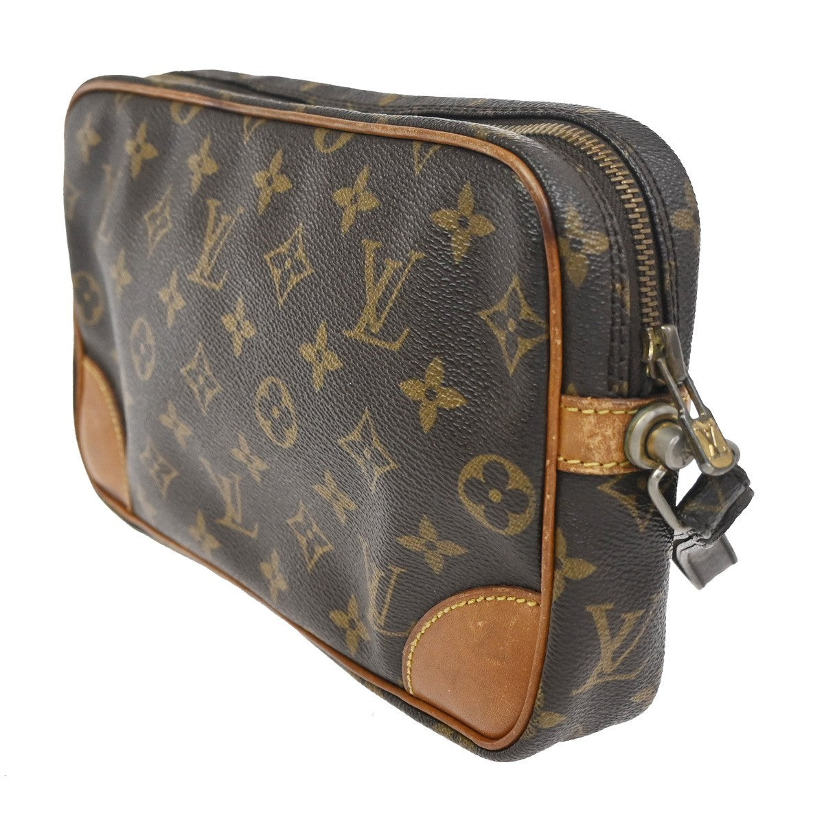LOUIS VUITTON Marly Dragonne GM Clutch Hand Bag Monogram Brown M51825 63KC731