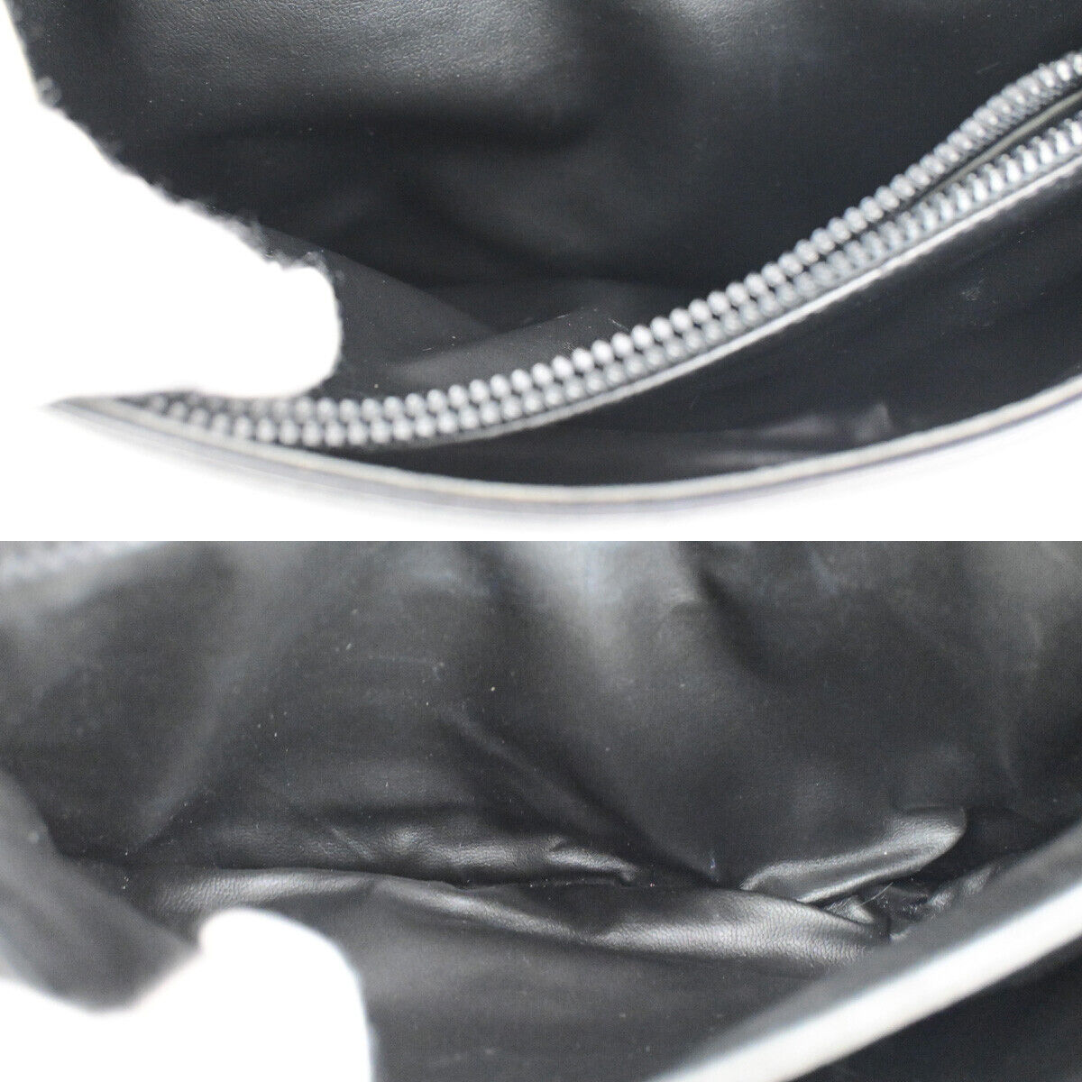 CELINE Logo Horse Carriage Shoulder Bag Leather Black GHW Italy 37YG546