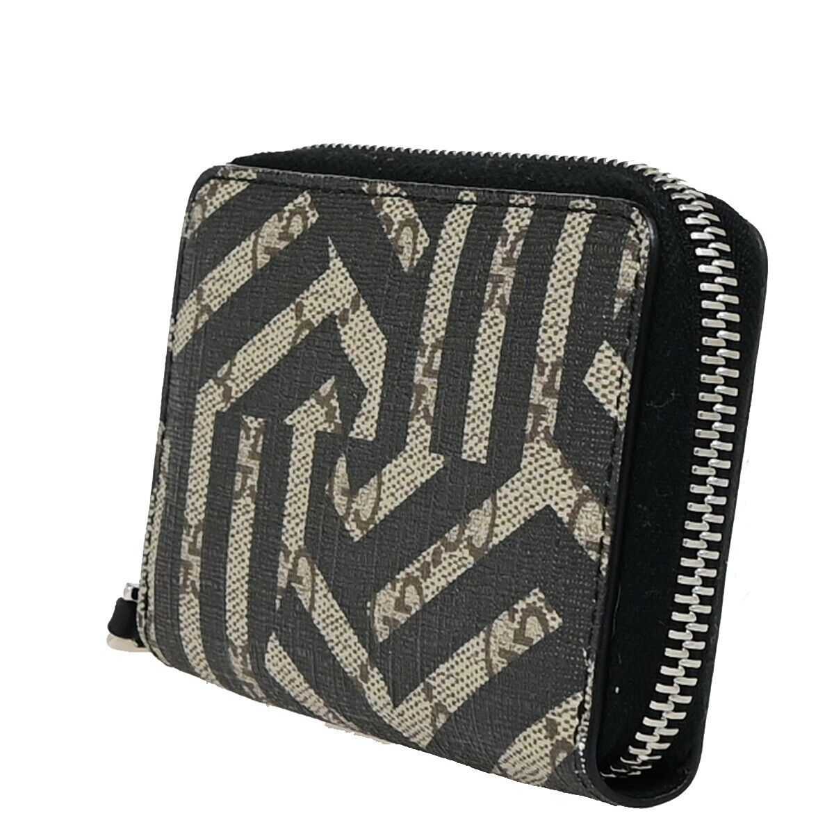 GUCCI GG Pattern Kaleido Zip Around Wallet Supreme Leather Brown BK 36RK792