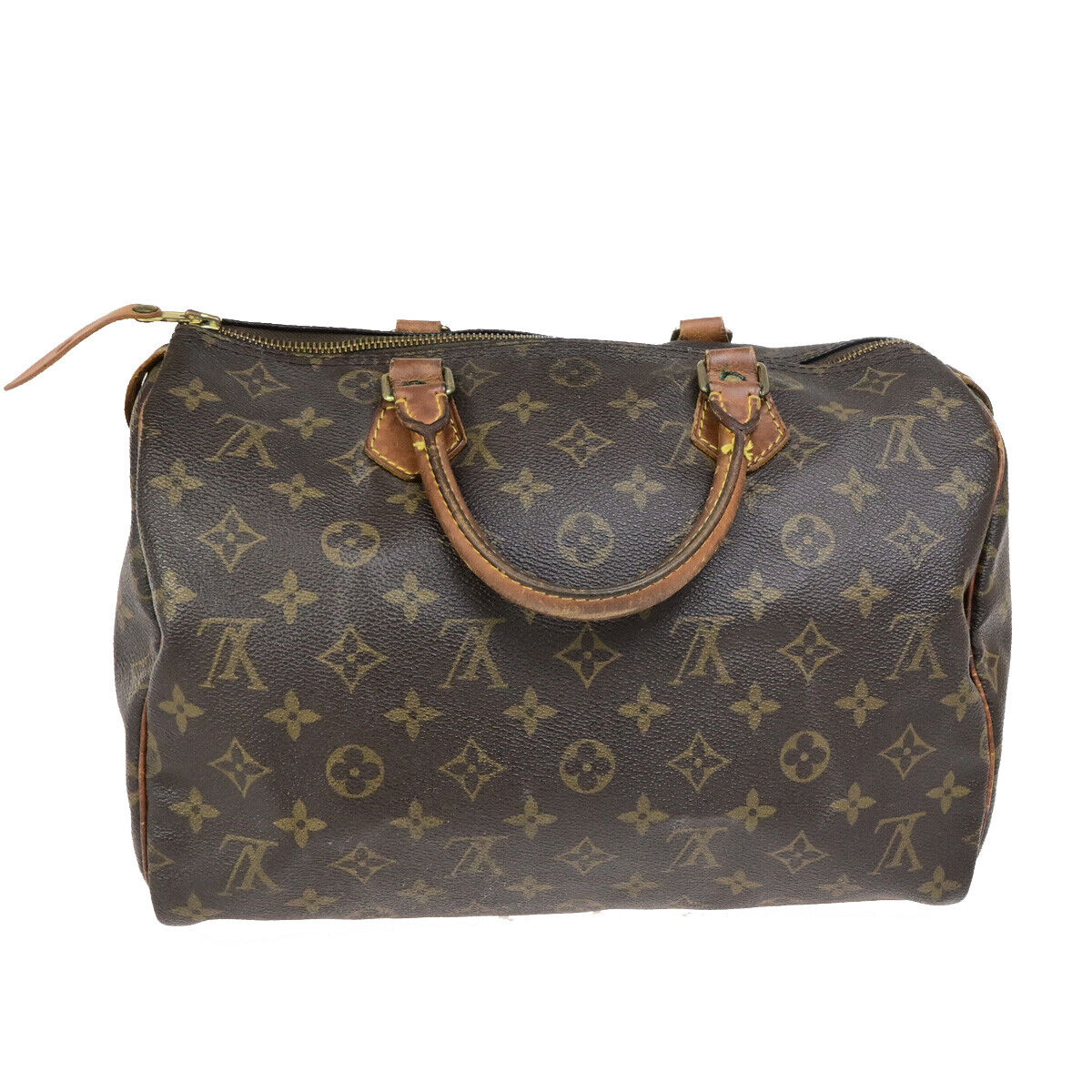 LOUIS VUITTON Speedy 30 Travel Hand Bag Monogram Leather Brown M41526 67SJ546