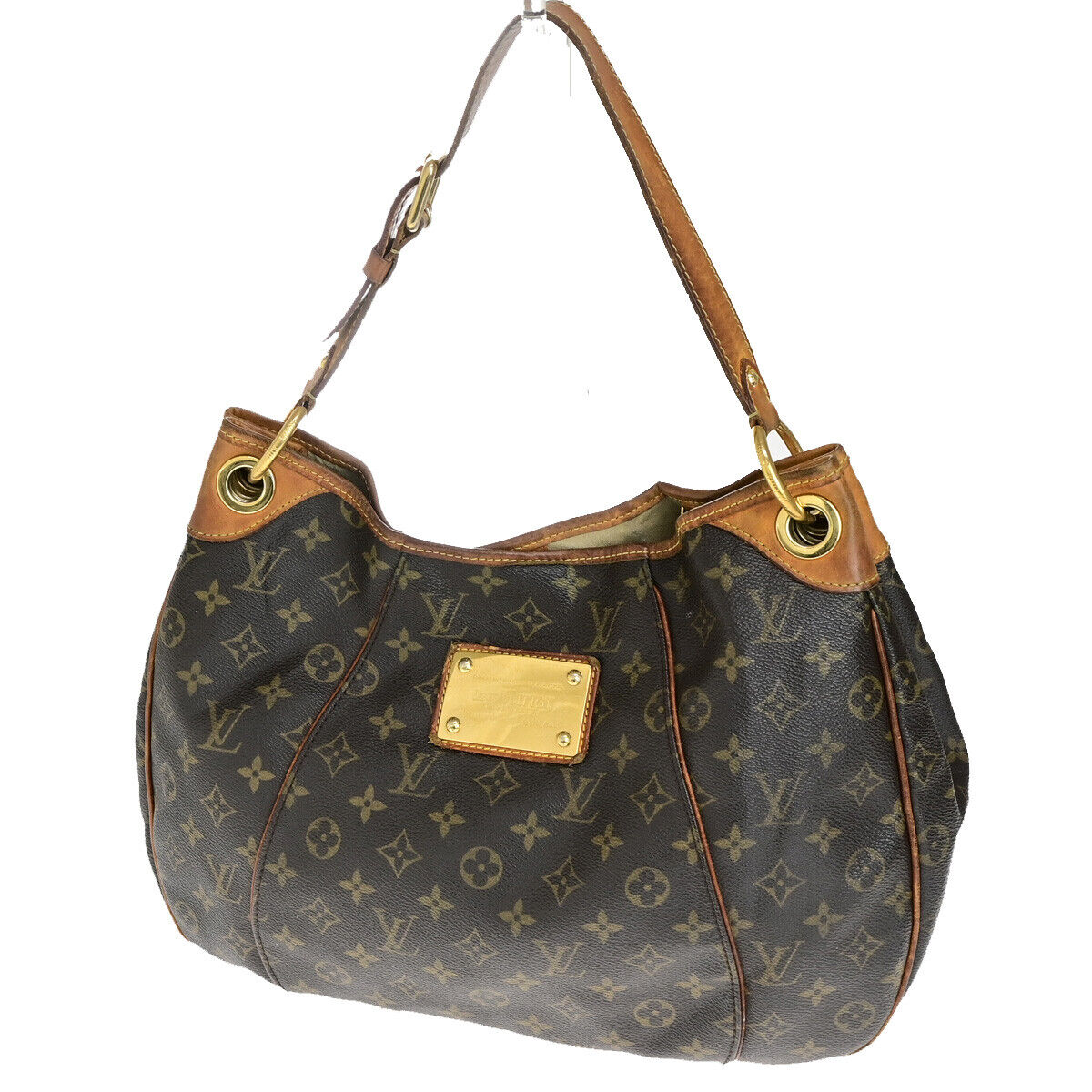 LOUIS VUITTON Galliera PM Shoulder Bag Monogram Leather Brown GD M56382 78YG580