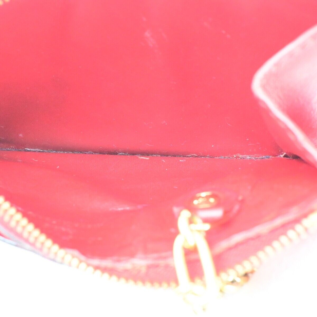 LOUIS VUITTON Pochette Cles Coin Wallet Monogram Vernis Hot Pink M90312 66EC583