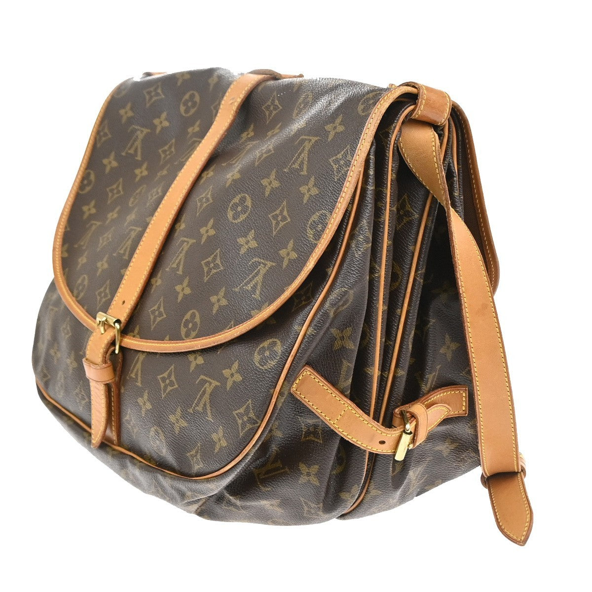 LOUIS VUITTON Saumur 35 Shoulder Bag Monogram Leather BN France M42254 16CA798