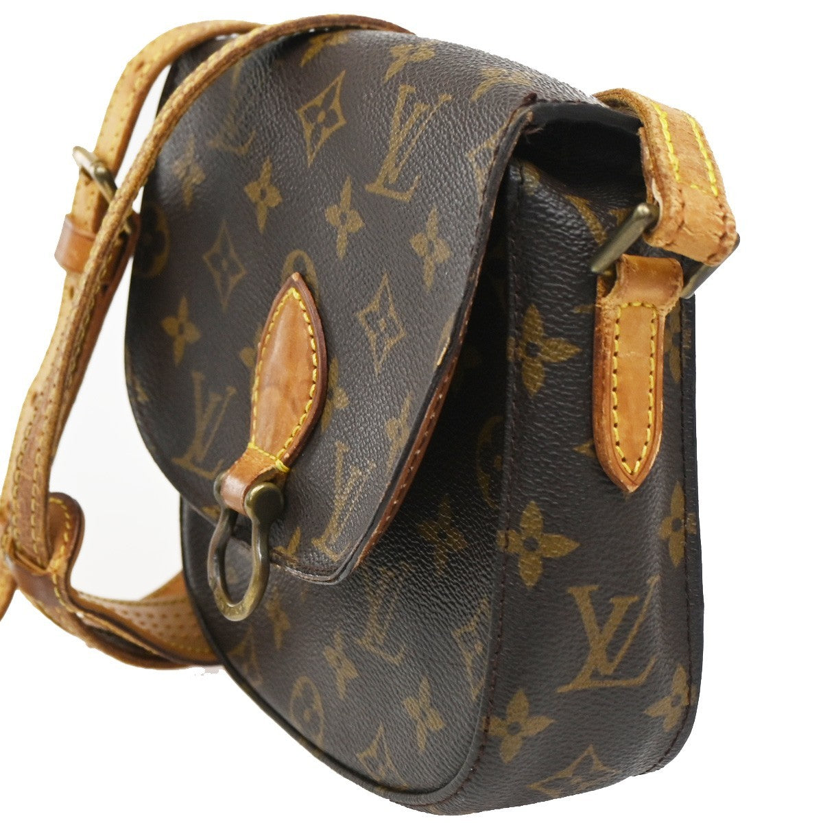 LOUIS VUITTON Mini Saint Cloud Shoulder Bag Monogram Leather BN M51244 61CA554