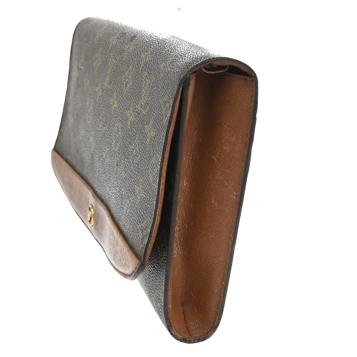 LOUIS VUITTON Bordeaux Clutch Bag Monogram Leather Brown M51797 01AA078