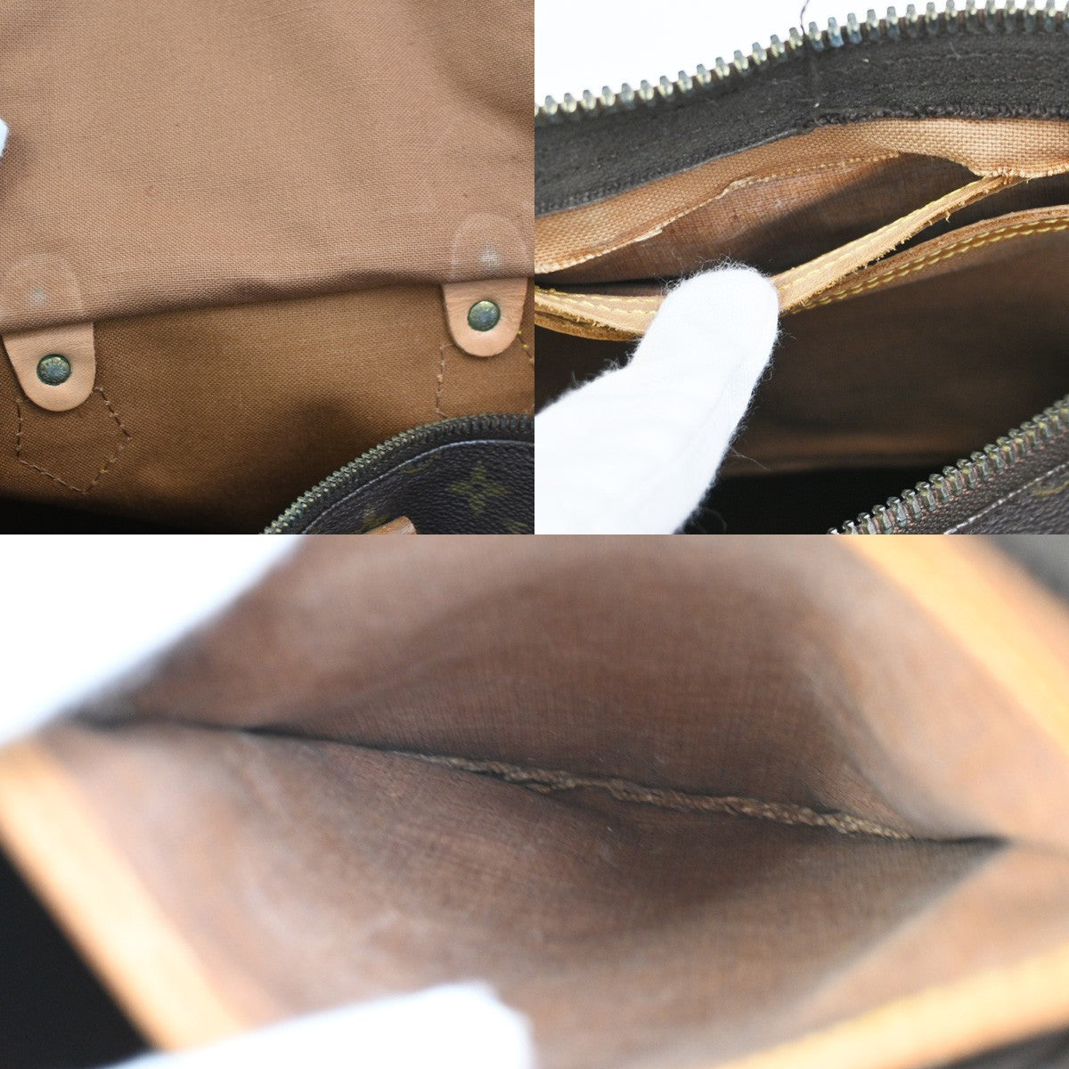 LOUIS VUITTON Speedy 35 Travel Hand Bag Monogram Leather Brown M41524 82SA002