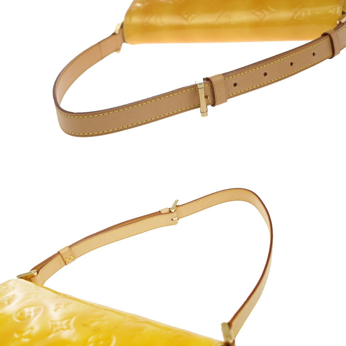 LOUIS VUITTON Thompson Street Shoulder Bag Monogram Vernis Yellow M91071 65KC803