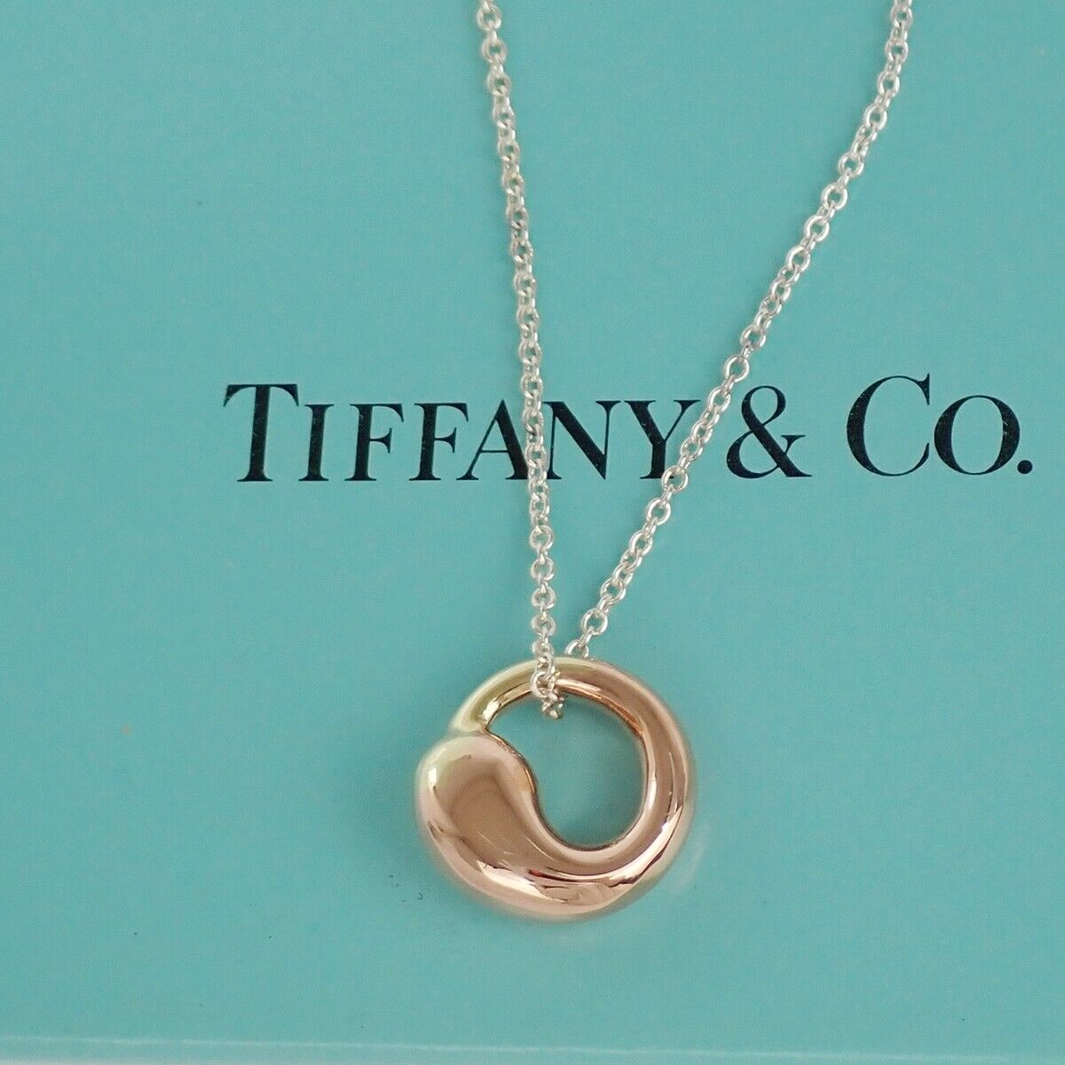 TIFFANY & CO. Eternal Circle Chain Necklace Silver 925 Spain Accessory 09YA028