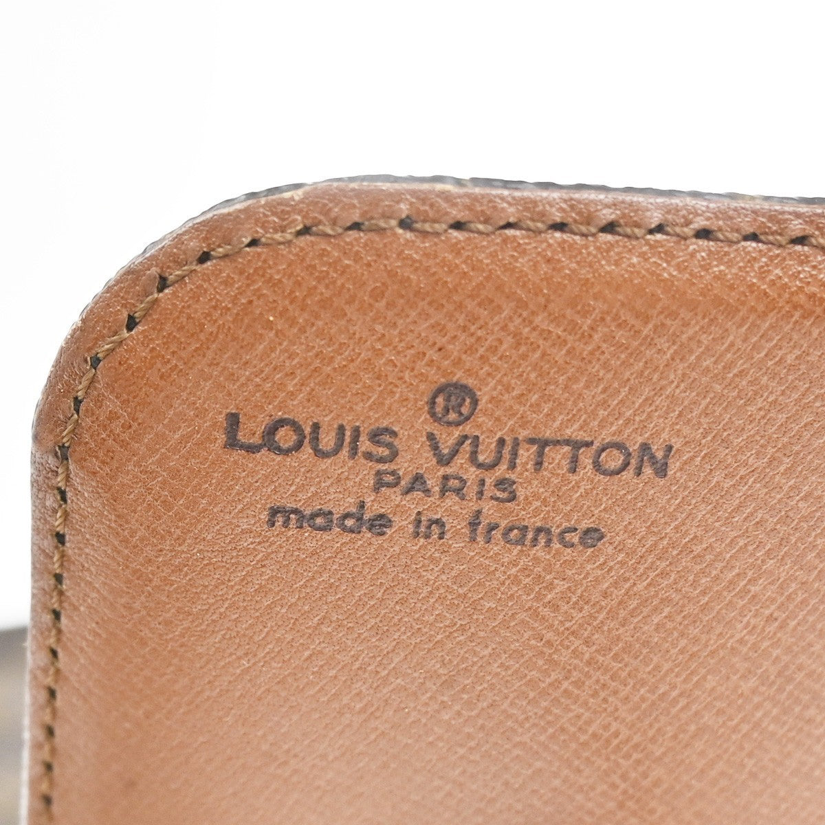 LOUIS VUITTON Cartouchiere MM Shoulder Bag Monogram Leather Brown M51253 85CA683