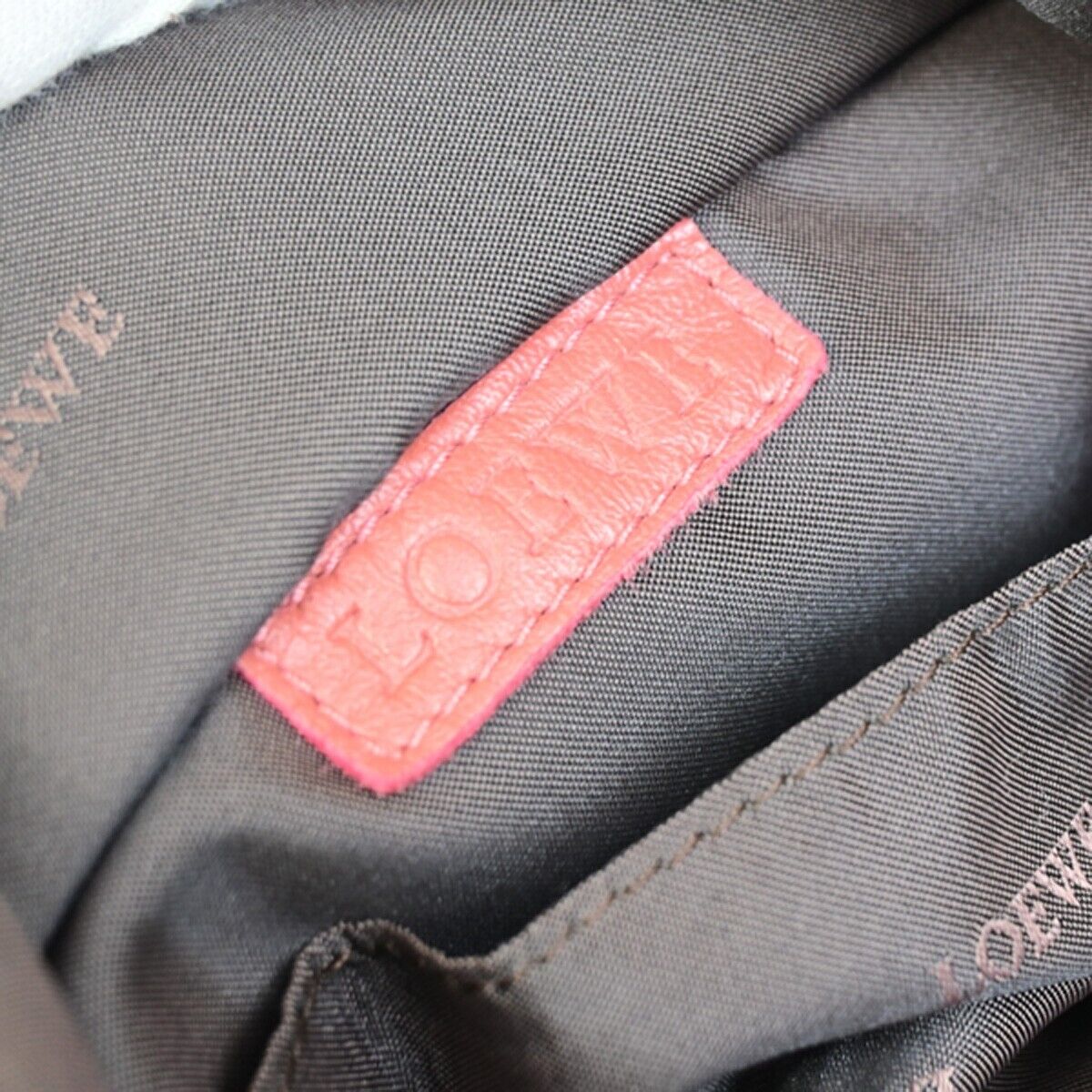LOEWE Anagram Logos Nappa Aire Hand Bag Leather Pink Made in Spain 62FB185