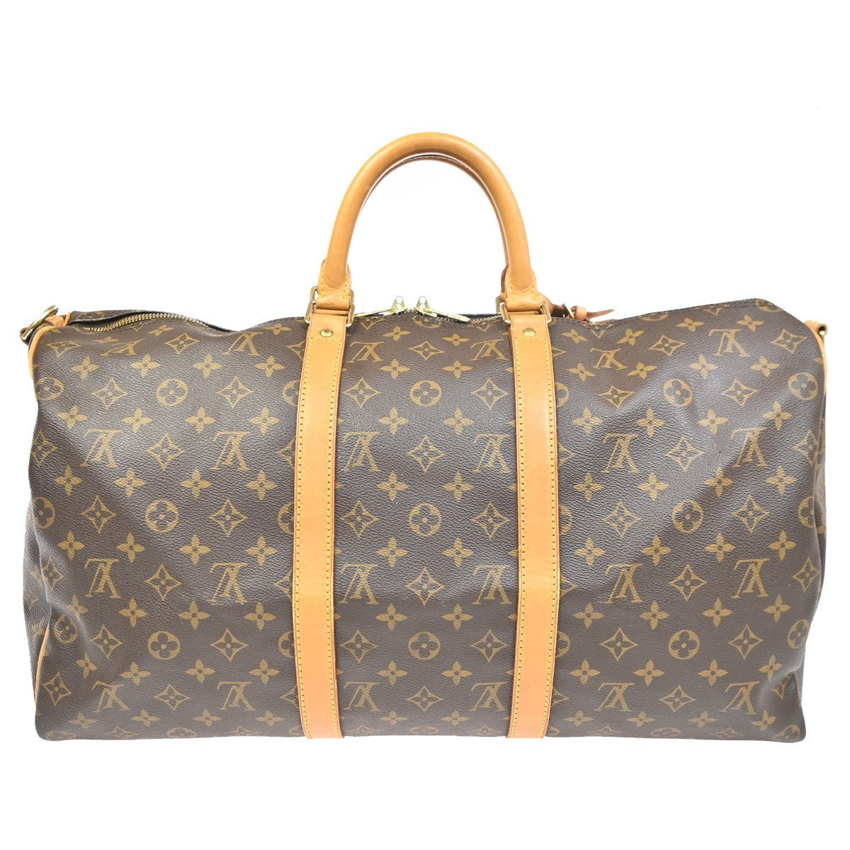LOUIS VUITTON Keepall Bandouliere 50 Handbag Monogram Brown M41416 12ZA212