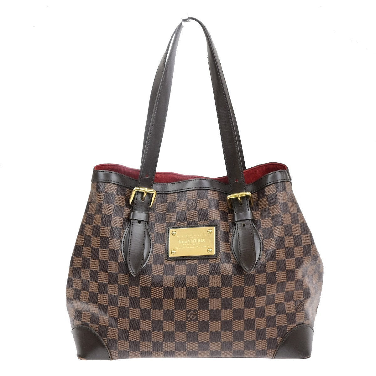 LOUIS VUITLOUIS VUITTON Hampstead MM Shoulder Bag Damier Leather N51204 15MA696